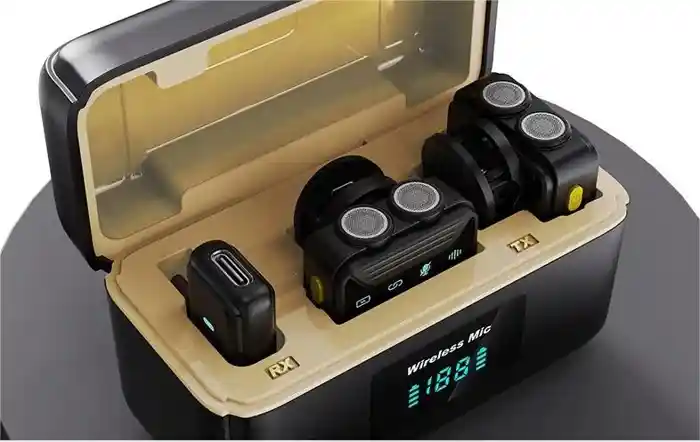 SX23 Noise Canceling Mini Wireless Lavalier Microphone